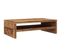 (old wood) vidaXL Monitor Stand with a Storage Shelf Chipboard TV Stand Multi Colours