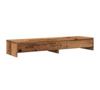vidaXL Monitor Stand with Drawers, Display Stand for Laptops, Computer Stand for Home Office, Monitor Arm Desk Mount, Old Wood Engineered Wood