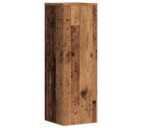 vidaXL Plant Stand / Flower Pot Holder - Old Wood Engineered, 33x33x100 cm - Stable, Hollow, Timeless Design, Supports 50kg