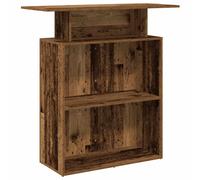 (old wood) vidaXL Reception Desk Salon Reception Counter Desk Front Desk Engineered Wood