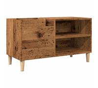 Turntable Player Stand Vinyl Record Storage Wood Side Cabinet Classic LP Holder