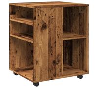 (old wood) vidaXL Rolling Cabinet Drawer Cabinet Filing Storage Cabinet Engineered Wood