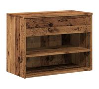 (old wood) vidaXL Shoe Bench Hallway Bench Seat Shoe Organiser Shoe Rack Engineered Wood