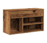 (old wood) vidaXL Shoe Bench Hallway Bench Seat Shoe Organiser Shoe Rack Engineered Wood