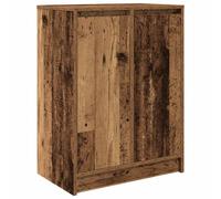 (old wood) vidaXL Shoe Cabinet Smoked Oak 57x34x76 cm Engineered Wood shoe rack