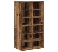 (old wood) vidaXL Shoe Rack Entryway Shoe Shelf Cabinet Shoe Cupboard Engineered Wood
