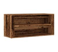 (old wood) vidaXL Shoe Rack Hallway Shoe Storage Cupboard Shoe Cabinet Engineered Wood