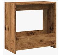 (old wood) vidaXL Side Table Chipboard Magazine Rack Coffee Couch Table Multi Colours