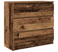 (old wood) vidaXL Sideboard Grey Sonoma 80x35x76 cm Engineered Wood storage cabinet