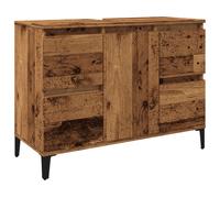 (old wood) vidaXL Sink Cabinet Vanity Unit Storage Cupboard Engineered Wood
