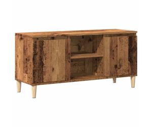 (old wood) vidaXL Solid Wood TV Cabinet & Legs Sideboard TV Stand Unit Multi Colours
