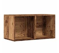 (old wood) vidaXL Vinyl Storage Box Recorder Collection Cabinet Cupboard Engineered Wood