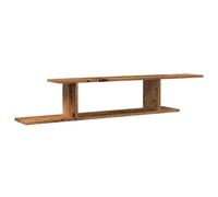 (old wood) vidaXL Wall-Mounted TV Shelf Floating Wall TV Unit TV Stand Engineered Wood