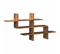 vidaXL Wall Shelf Old Wood 124.5x18x60.5 cm Engineered Wood
