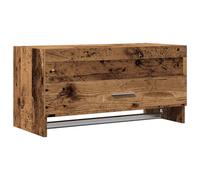 (old wood) vidaXL Wardrobe Chipboard Home Hanging Shelf Clothes Organiser Multi Colours