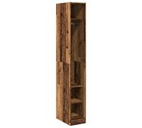 (old wood) vidaXL Wardrobe Clothing Storage Hanger Clothes Cabinet Closet Engineered Wood