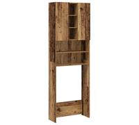 vidaXL Washing Machine Cabinet Old Wood 64x25.5x190 cm
