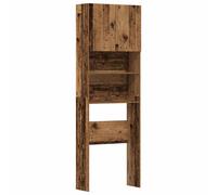 vidaXL Washing Machine Cabinet Old Wood 64x24x190 cm Engineered Wood