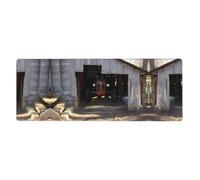 Old Wooden Barn with Rusted Tractor Mouse Pad 12x31.5in Extended Gaming Mat