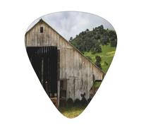 Old Wooden Barn With Rusted Tractor Premium Bass Electric Guitar Picks,Guitar Plectrum For Unparalleled Musical Experience