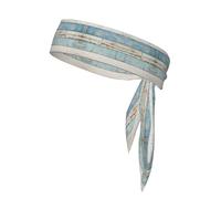 Old Wooden Board Sports Strap Double Sided Headband Hair Strap Sports Bowtie Sports Headband Sweat Strap Wrist Strap
