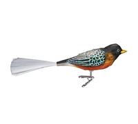 Old World Christmas 18088 Bird Watcher Collection Glass Blown Ornaments for Christmas Tree Robin, Multicolor