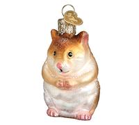 Old World Christmas Animal Collection Glass Blown Ornaments for Christmas Tree Hamster