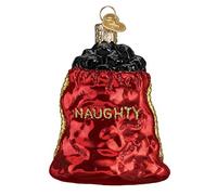 Old World Christmas BAG OF COAL Ornament, Multi