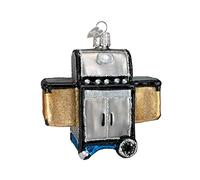 Old World Christmas Barbecue Grill Glass Blown Ornament for Christmas Tree, Handcrafted Holiday Decoration, Kitchen - Appliance Collection