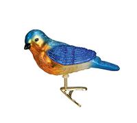Old World Christmas Bird Watcher Collection Glass Blown Ornaments for Christmas Tree Bluebird