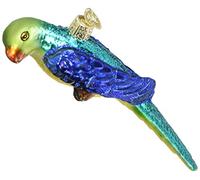 Old World Christmas Bird Watcher Collection Glass Blown Ornaments for Christmas Tree Parakeet