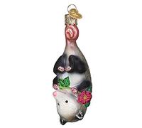 Old World Christmas Blossom Opossum Glass Ornament FREE BOX 12569 New