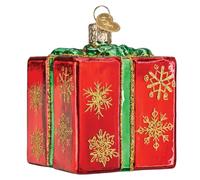 Old World Christmas Box Glass Blown Ornament for Christmas Tree