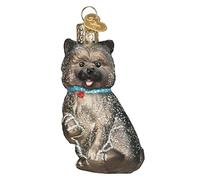 Old World Christmas Cairn Terrier Glass Blown Ornament for Christmas Tree