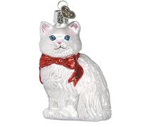 Old World Christmas Cat Lover Collection Glass Blown Ornaments for Christmas Tree Princess Kitty