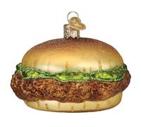 Old World Christmas Chicken Sandwich Glass Blown Ornament for Christmas Tree