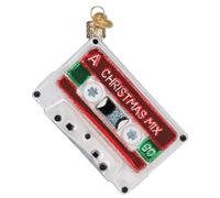 Old World Christmas Christmas Mixtape Glass Blown Ornament for Christmas Tree