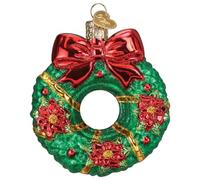 Old World Christmas Christmas Wreath Glass Blown Ornament for Christmas Tree