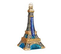 Old World Christmas Cities, Places and Landmarks Glass Blown Ornaments for Christmas Tree Eiffel Tower