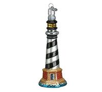 Old World Christmas Collection Glass Blown Ornaments for Christmas Tree Cape Hatteras Lighthouse