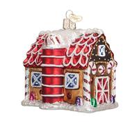 Old World Christmas Collection Glass Blown Ornaments for Christmas Tree Gingerbread Barn