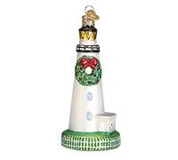 Old World Christmas Collection Glass Blown Ornaments for Christmas Tree Ocracoke Lighthouse