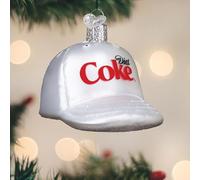 Old World Christmas Diet Cola Baseball Cap Glass Hanging Ornament