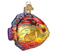 Old World Christmas Discus Fish Glass Blown Ornament for Christmas Tree