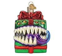 Old World Christmas Dungeons & Dragons Holiday Mimic Glass Blown Ornament for Christmas Tree, Handcrafted Holiday Decoration, D&D Collection