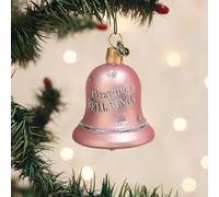 Old World Christmas Every Time A Bell Rings Glass Blown Ornament for Christmas Tree, Handcrafted Holiday Decoration, Bell Collection