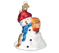 Old World Christmas Flamin' Hot Cheetos Snowman Glass Blown Ornament for Christmas Tree