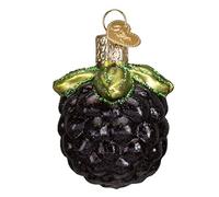 Old World Christmas Fruit Selection Glass Blown Ornaments for Christmas Tree BlackBerry