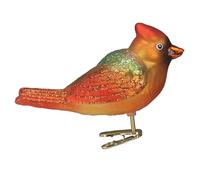 Old World Christmas Gentle Cardinal Glass Blown Ornament for Christmas Tree