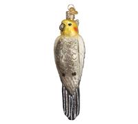 Old World Christmas Glass Blown Ornament Cockatiel (16109), Grey